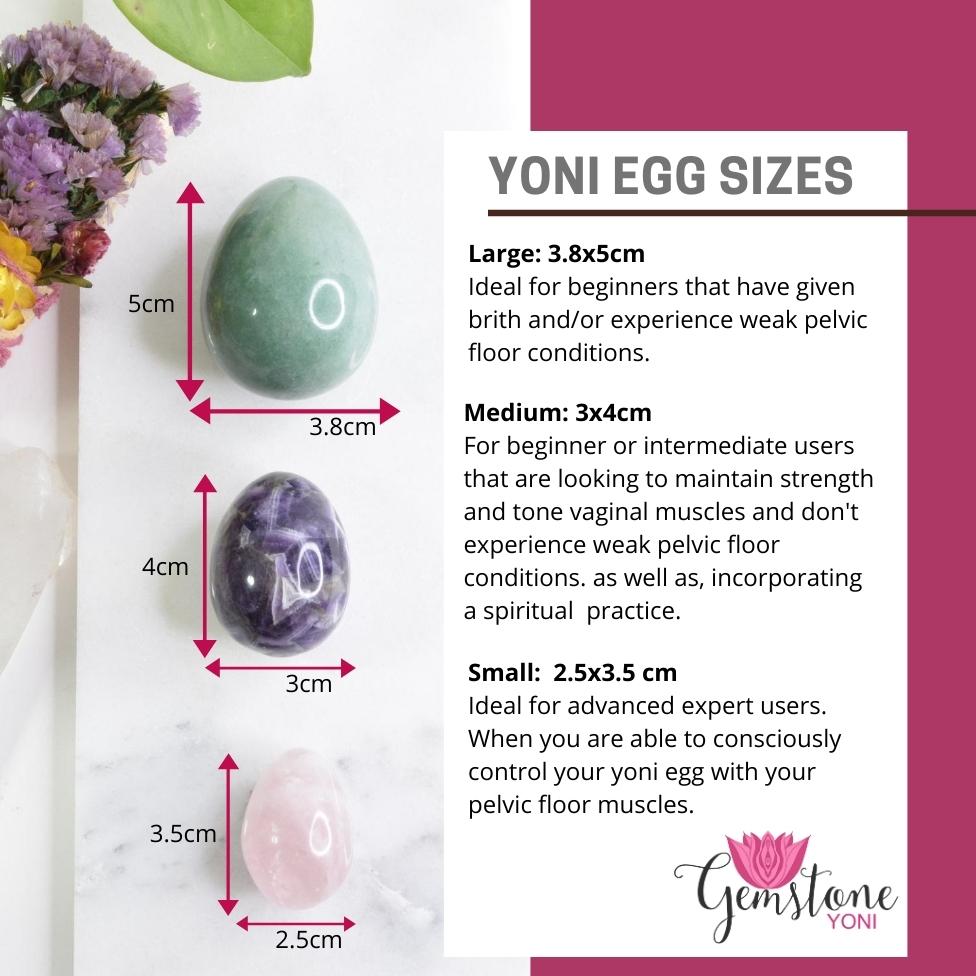 Rock Crystal Yoni Egg with Sage