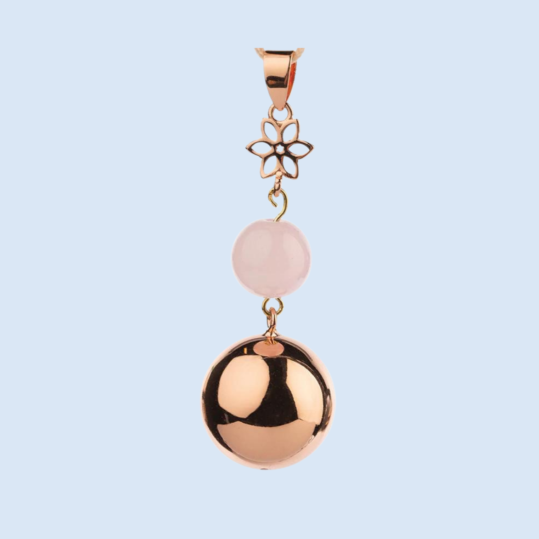 Bola rose gold pearl flower