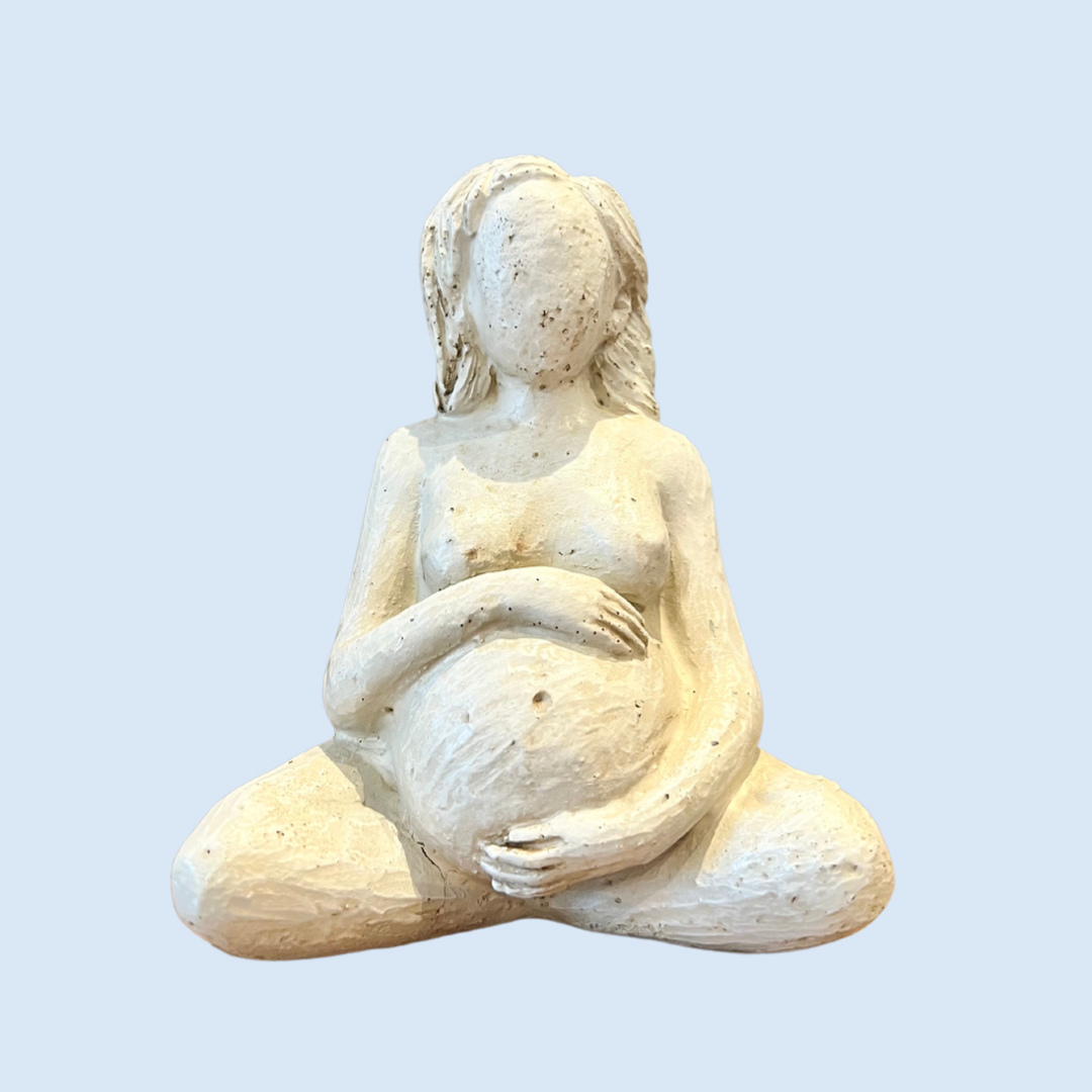 Pregnant statue